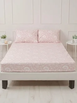 Простынь натяжная на резинке по периметру 180х200 хлопок, фото 2