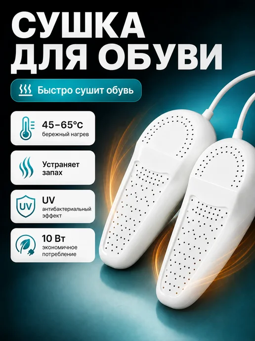 Сушилка для обуви электрическая, белый