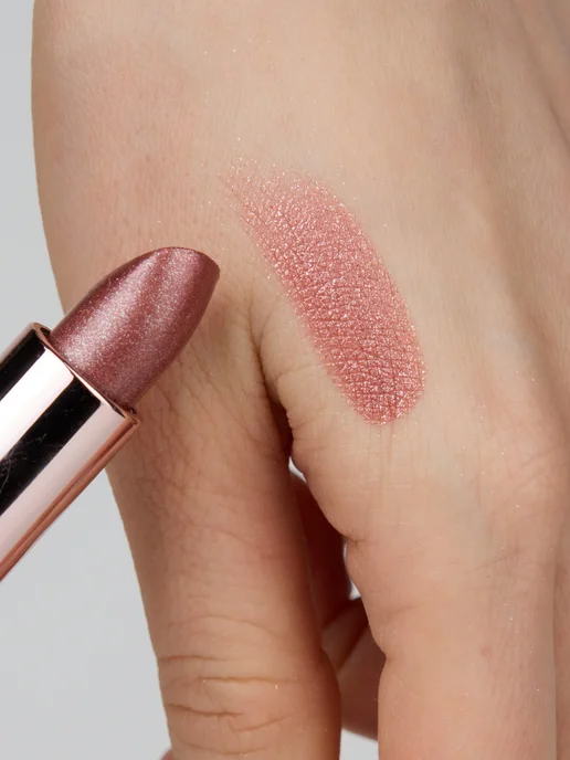 TF COSMETICS Помада для губ сияющая винная, тон 806 Мокка фриз, розовый, фото 7