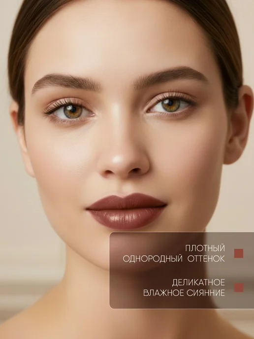 TF COSMETICS Помада для губ нюдовая бежевая стойкая кремовая тон 811, тон 809, коричневый, фото 4