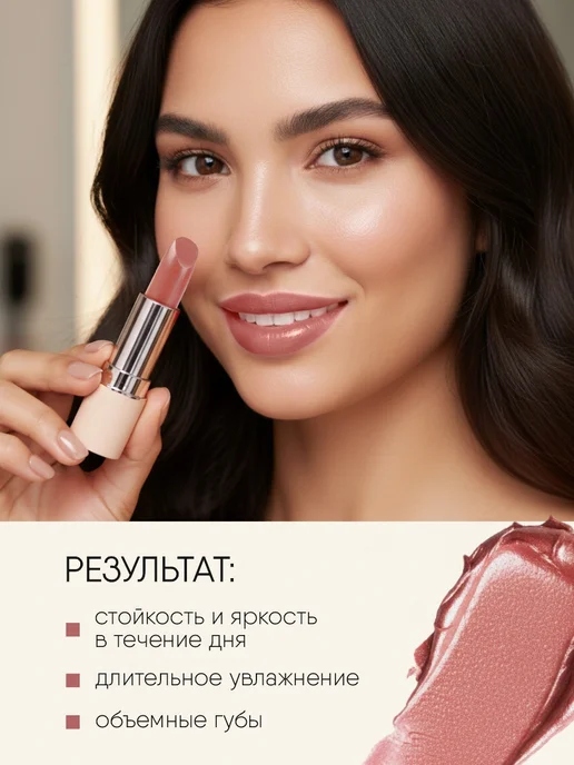 TF COSMETICS Помада для губ нюдовая бежевая стойкая кремовая тон 811, тон 811, бежевый, фото 5