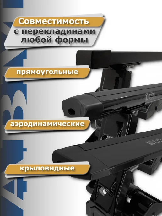 ЕВРОДЕТАЛЬ Крепления багажника для гладкой крыши Вид А, вариант, фото 3