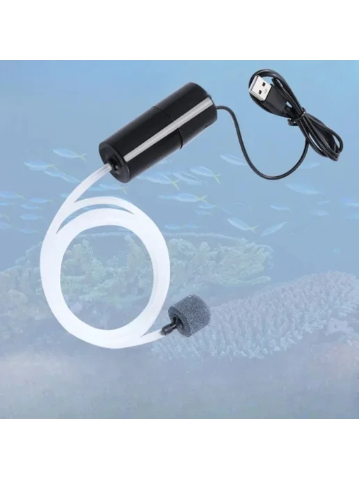 USB Зарядка Рыба Tank Кислородный насос, фиолетовый, фото 3