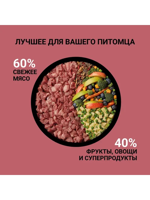 Сухой корм Ownat для собак, взрослые, свинина, ягненок, 3 кг, фото 7