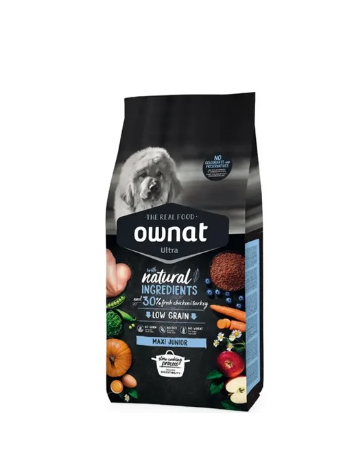 Сухой корм Ownat для собак, крупные, щенки, индейка, курица, 3 кг, фото 2