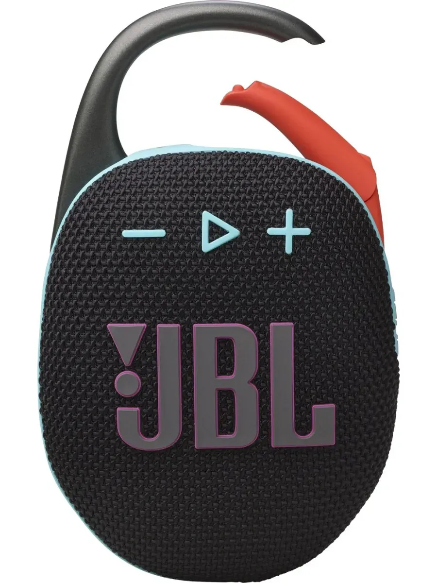 JBL Колонка портативная Clip 5, 7Вт, черный, голубой