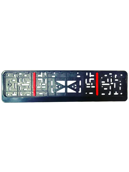 Market Sim Plast Номерные рамки для автомобиля черные с вибро вставками 2шт, 2 шт, фото 3