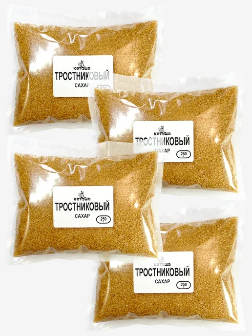 Тростниковый сахар нерафинированный 3 х 250 г, 4x250, 250 г, фото 2