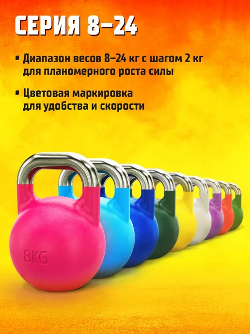 Profigym Гиря 8 кг, 18 кг, фото 2