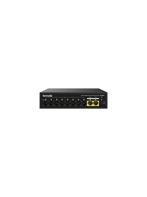 Tenda Коммутатор SG110PC, неуправляемый PoE 10 портов, фото 2