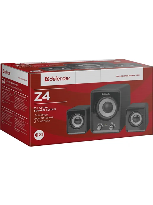 DEFENDER Колонки для компьютера с сабвуфером 2.1, 40 Вт. (65508) Z4, 40 Вт, фото 4