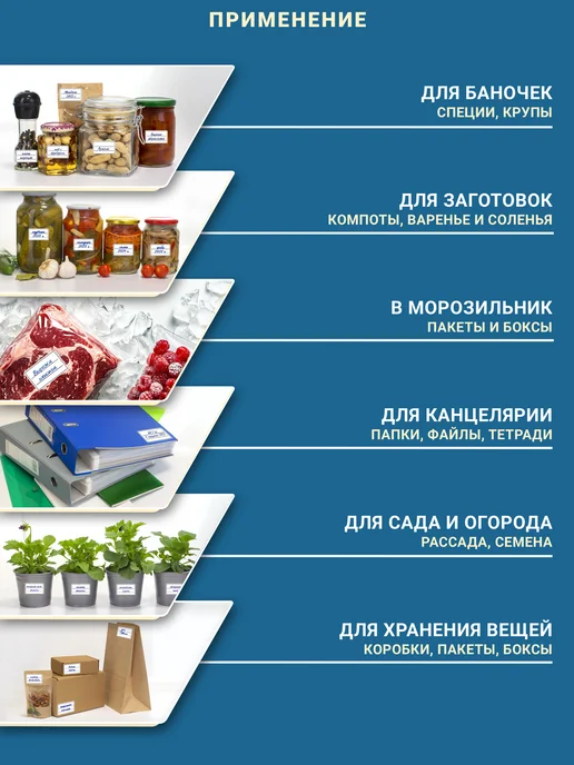 LiQi Наклейки для маркировки и подписи, белый, фото 5