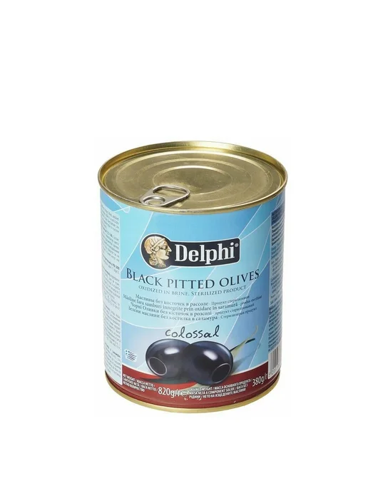 Delphi Food Delphi Маслины без косточек в рассоле Colossal 820гр, 820 г, фото 2