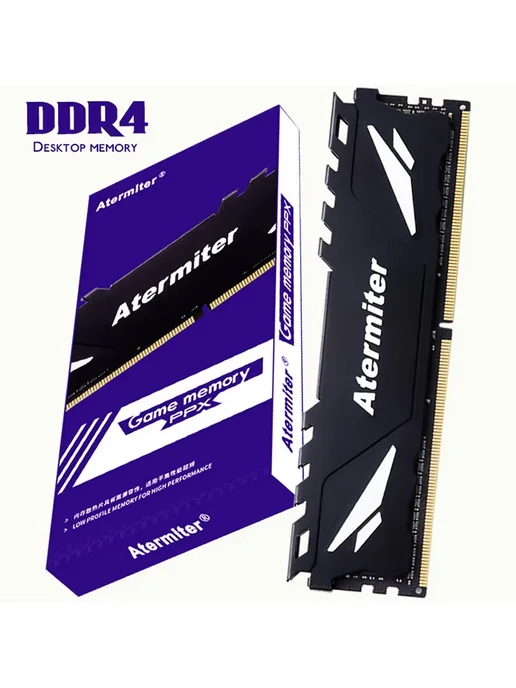 Atermiter Оперативная память DDR4 8gb*2шт 16GB 2400 МГц Desktop Memory, 8 ГБ, 2 шт, фото 3