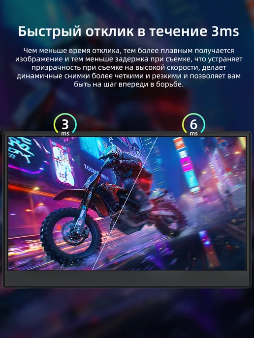 Byone 11.6" Портативный монитор 60 ГЦ,Два порта USB, вариант, фото 4