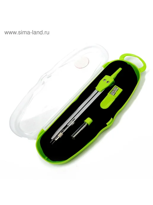 Market_Канцелярия Готовальня 3 предмета, в пластиковом пенале, вариант, фото 3