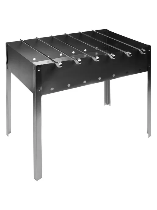 Maclay Мангал 50х30х50 см для шашлыка с шампурами, 50x30x50 см, фото 4