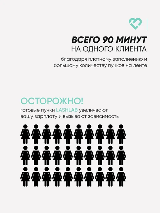 LashLab Готовые пучки 2D YY C 0.07 7-14, Черные 20 линий, черный, фото 7