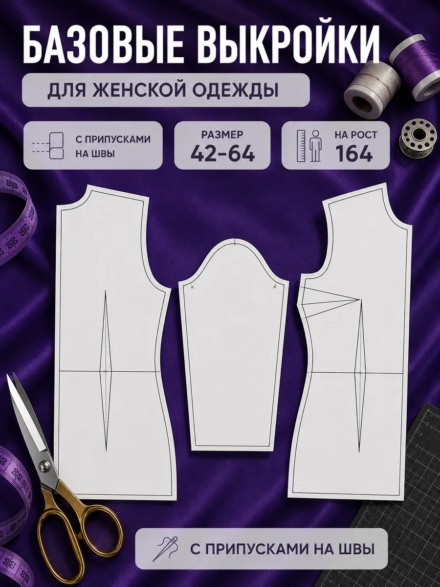Базовая выкройка для моделирование платья