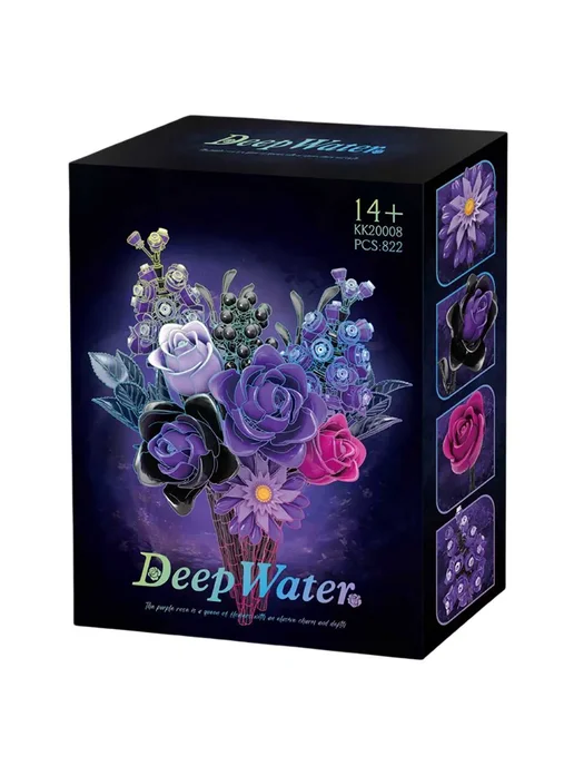 LEGO Конструктор Flowers - Букет цветов, черный, фото 2