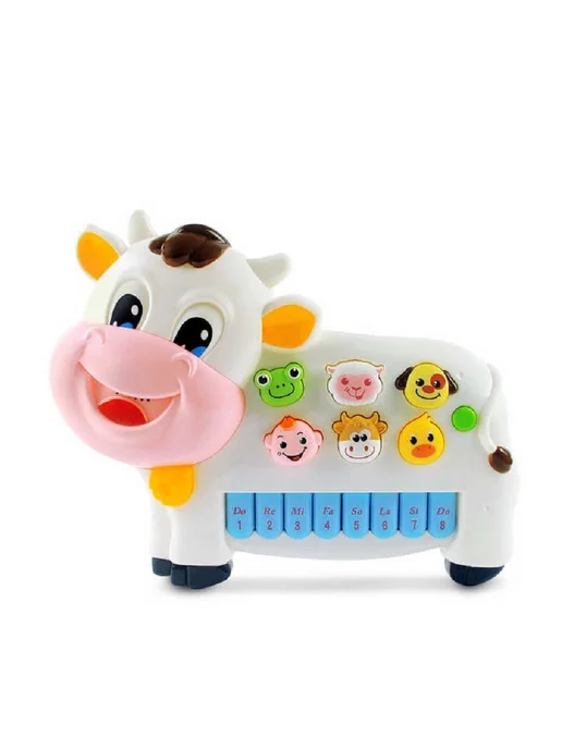 Игруша Игрушка интерактиваная Музыкальная корова, белый