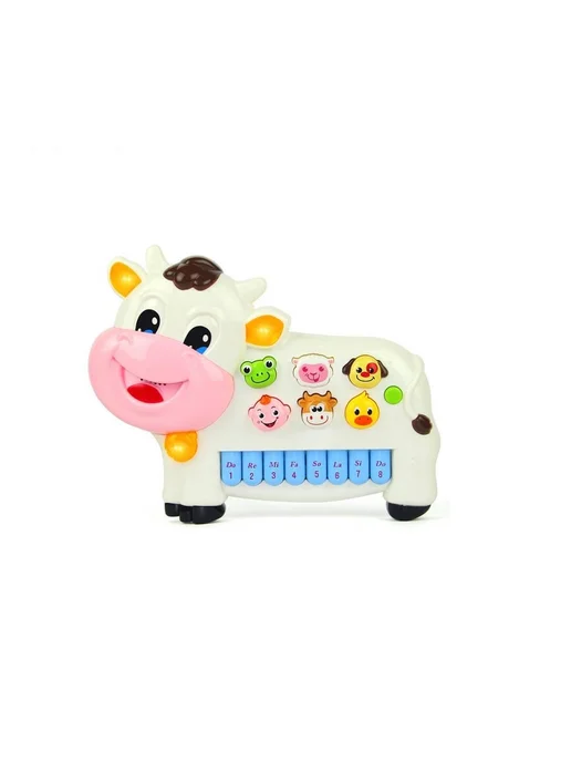 Игруша Игрушка интерактиваная Музыкальная корова, белый, фото 2
