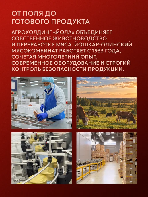 Йошкар-Олинский мясокомбинат Свинина тушеная высший сорт тушенка ЛЮКС 4 шт, 4 шт, фото 4