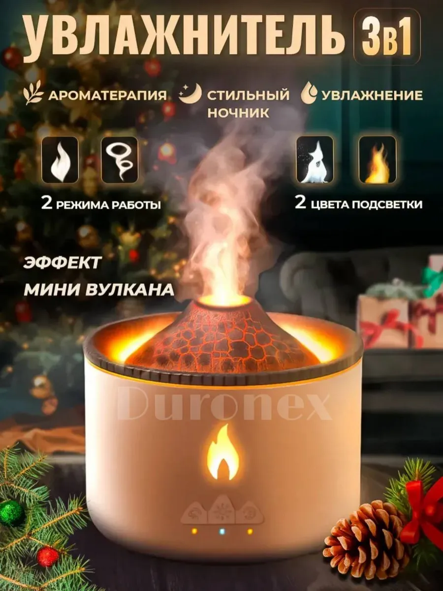 Увлажнитель воздуха для дома аромадиффузор с подсветкой