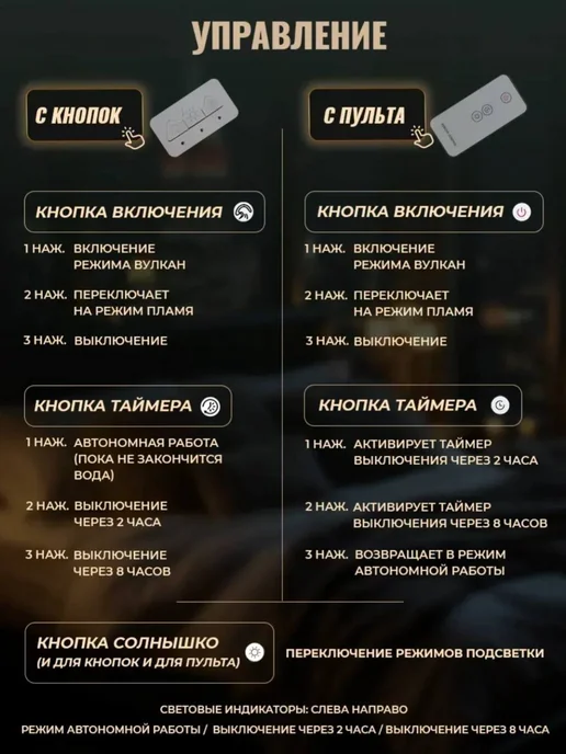 DURONEX Увлажнитель воздуха для дома аромадиффузор с подсветкой, черный, фото 4