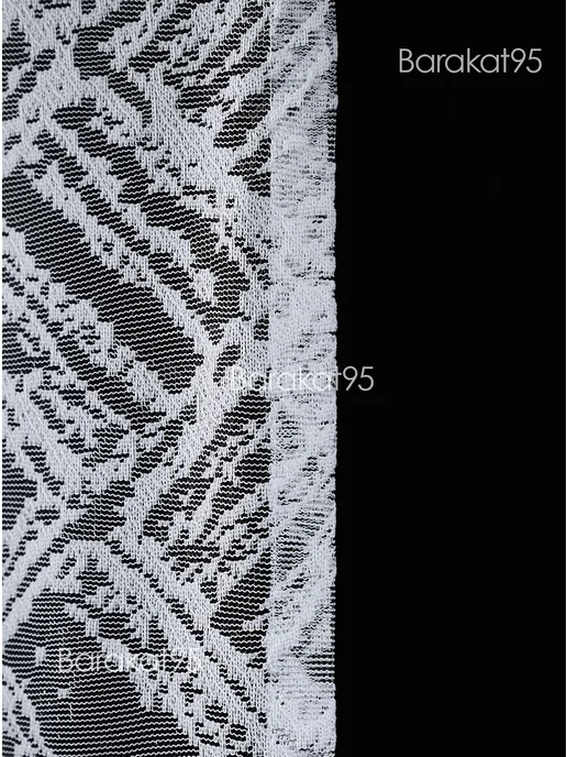 Barakat95 Тюль штора 200х250 в спальню гостиную на ленте, 200x250, фото 3