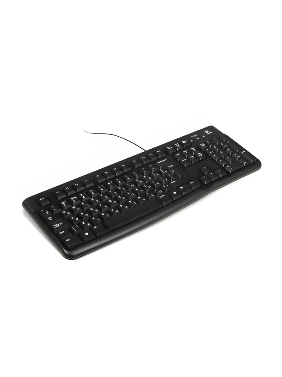 LOGITECH Клавиатура проводная, usb, 104 клавиши
