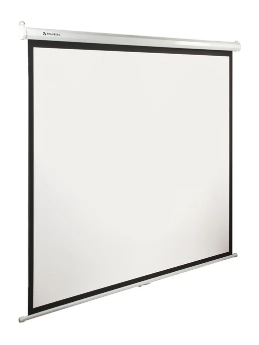 Brauberg Экран для проектора настенный 200х200 см, матовый, 1 1, 200x200 см, фото 3