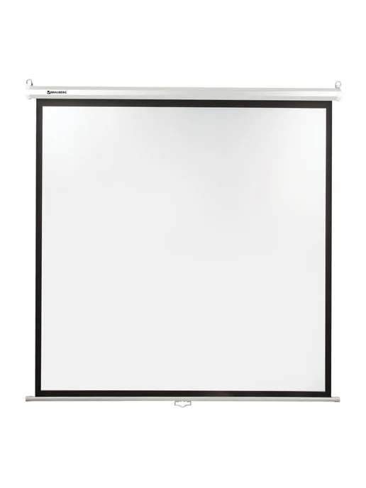 Brauberg Экран для проектора настенный 200х200 см, матовый, 1 1, 200x200 см, фото 4