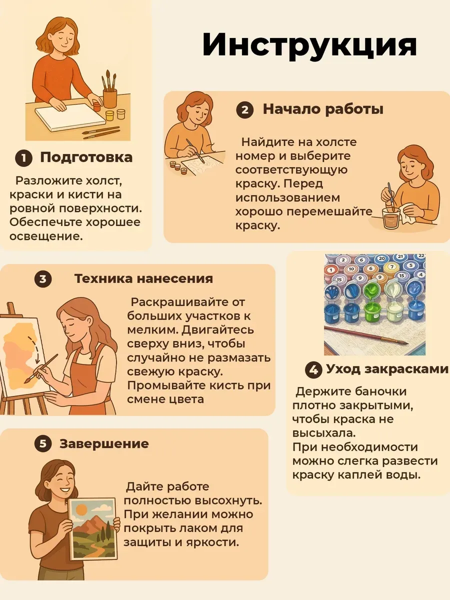 Картина по номерам — Золотое денежное дерево у окна — фотография 6