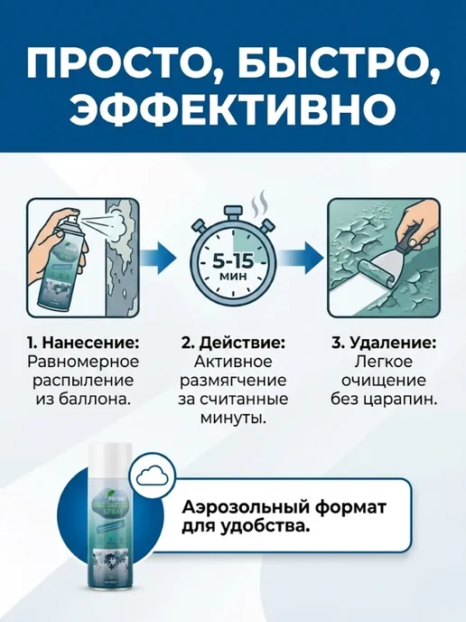 BAYERMEK Удалитель краски аэрозоль смывка для металла и дерева 450мл, 450 мл, фото 3