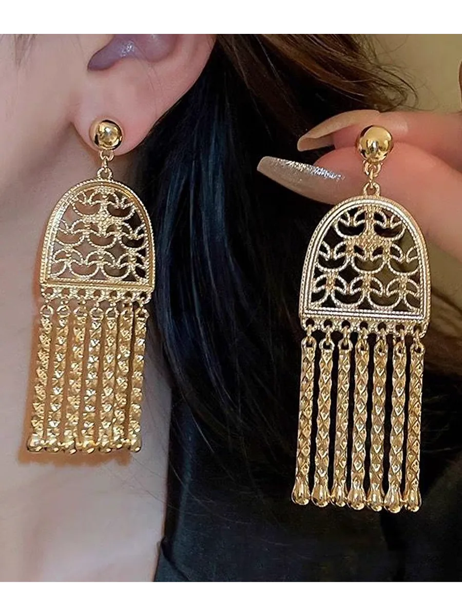 Серьги восточные длинные вечерние