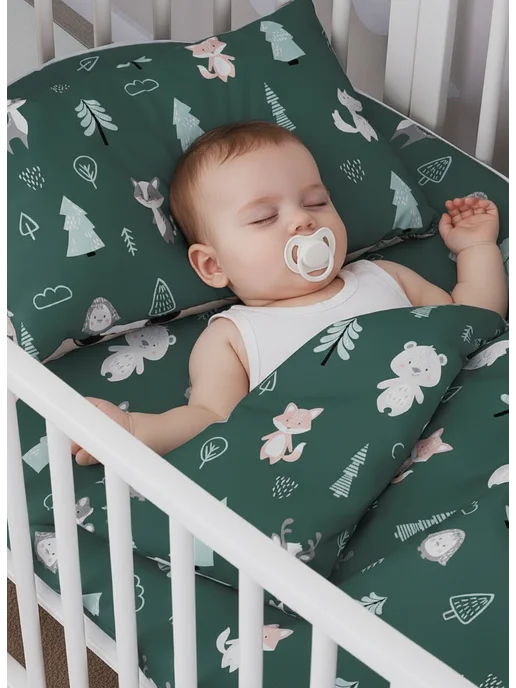 Lemony KIDS Постельное белье в овальную кроватку для новорожденных, вариант