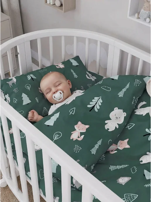 Lemony KIDS Постельное белье в овальную кроватку для новорожденных, вариант, фото 4
