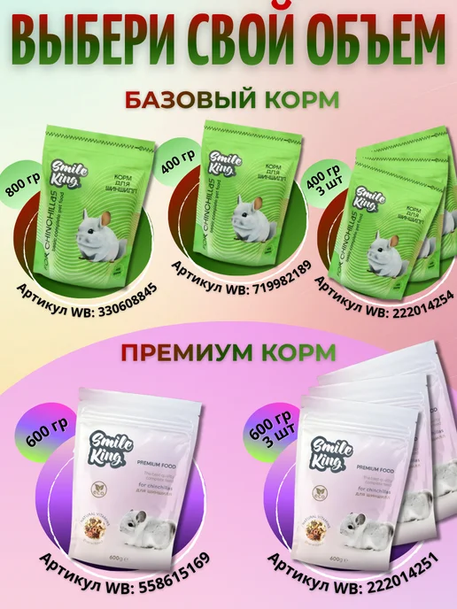 Сухой корм Smile King Зерновой Шиншилл для собак, 0,4 кг, фото 6