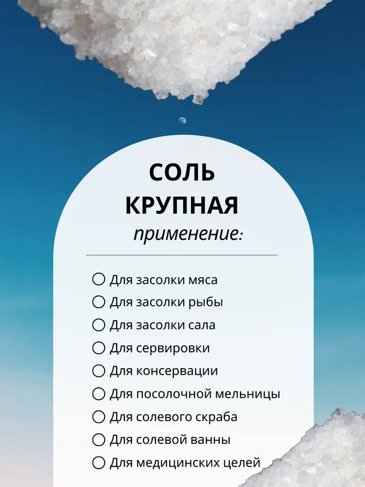 Solish Соль для засолки и консервации крупная природная 4кг, 3 кг, фото 3