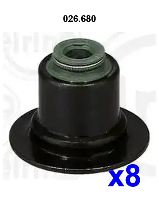 ELRING 026680, Маслосъемный колпачок, 8 шт
