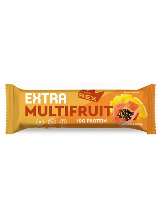 Proteinrex Батончик протеиновый Extra Манго-Папайя, 40 г, 40 г