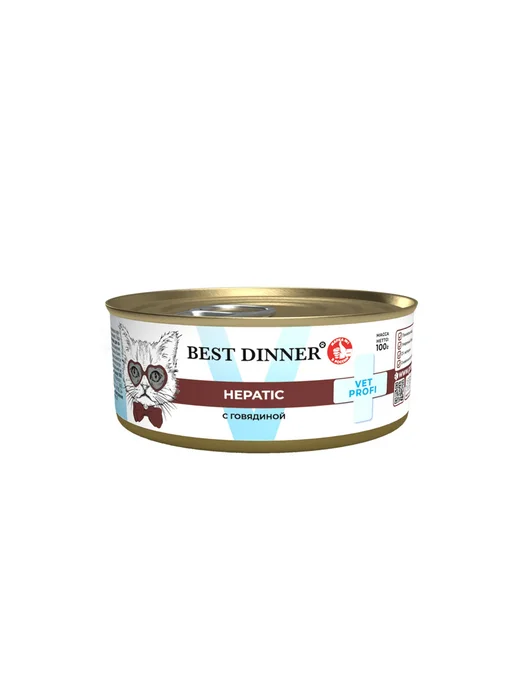 Best dinner Влажный корм для кошек заболевания печени говядина 100гх12шт, 12 шт, фото 3