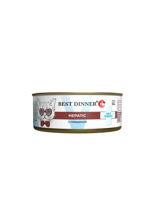 Best dinner Влажный корм для кошек заболевания печени говядина 100гх12шт, 12 шт, фото 4