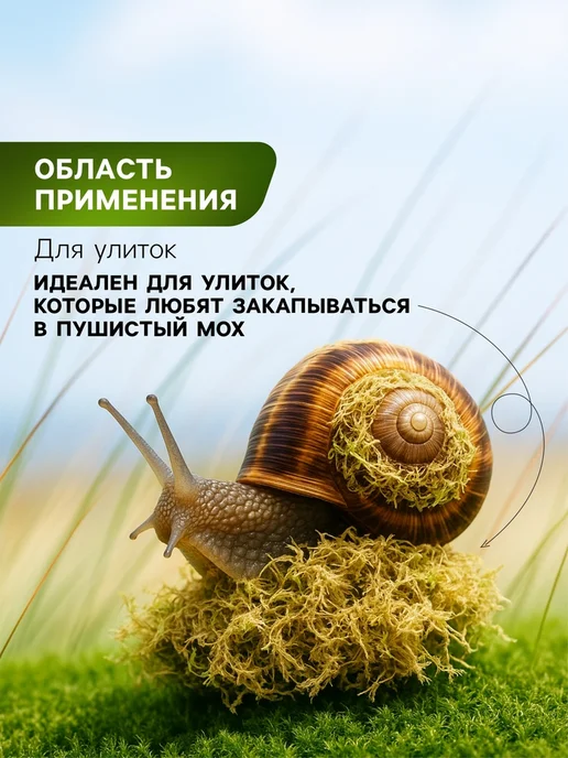 Zeriazor Мох сфагнум для террариумов 3 литра, вариант, фото 5