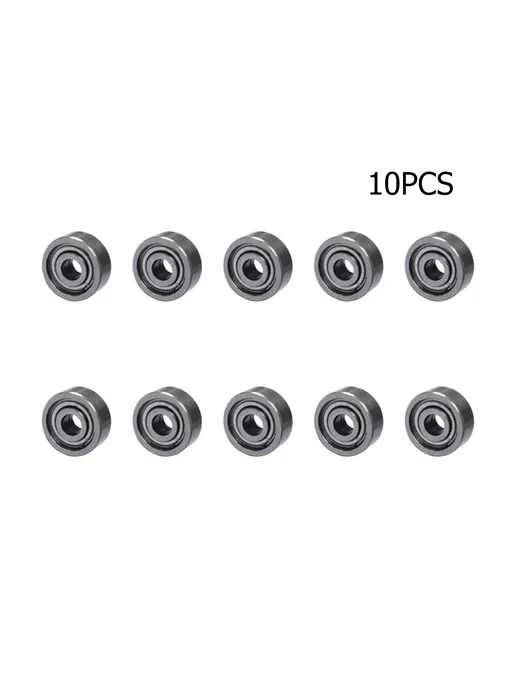 10шт Подшипники 3x10x4мм 623zz углеродсталь мини, 3x10x4 мм, 10 шт