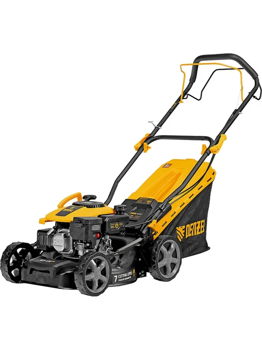 DENZEL Газонокосилка бензиновая самоходная GLD-410SP-K 58813, 800 мл