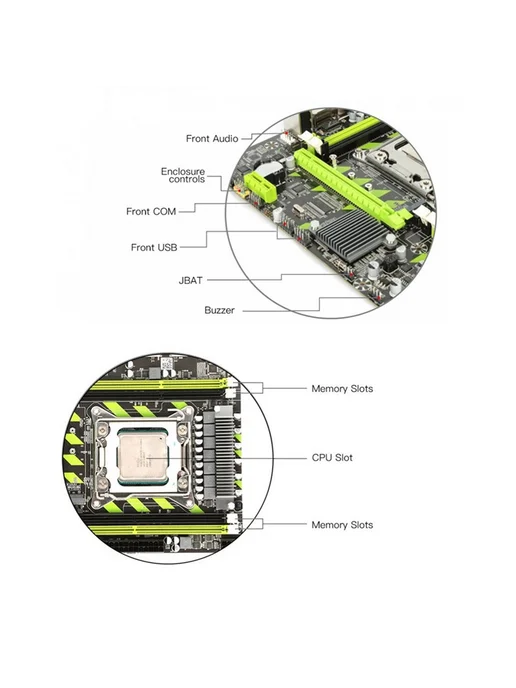 Материнская плата X79G+кабель SATA+рамка LGA2011 4XDDR3 слот, вариант, фото 5