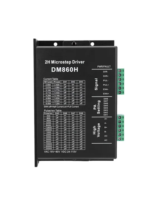 Драйвер шаговика DM860H 2-фазный, AC DC 18-80V 24-110V, вариант