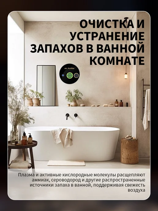Очиститель воздуха для дома офиса и автомобиля, черный, фото 5